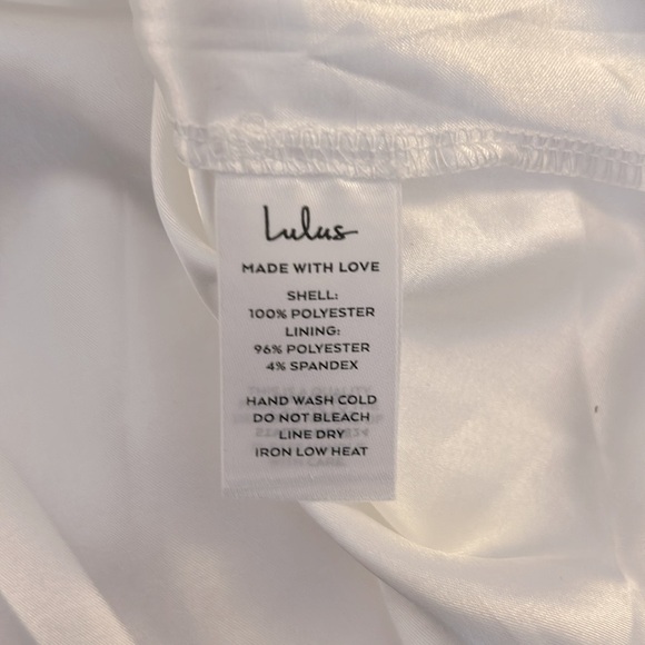 Lulus Bubbly Love White Taffeta Corset Mini Dress Size Small New with tags! - Picture 11 of 11